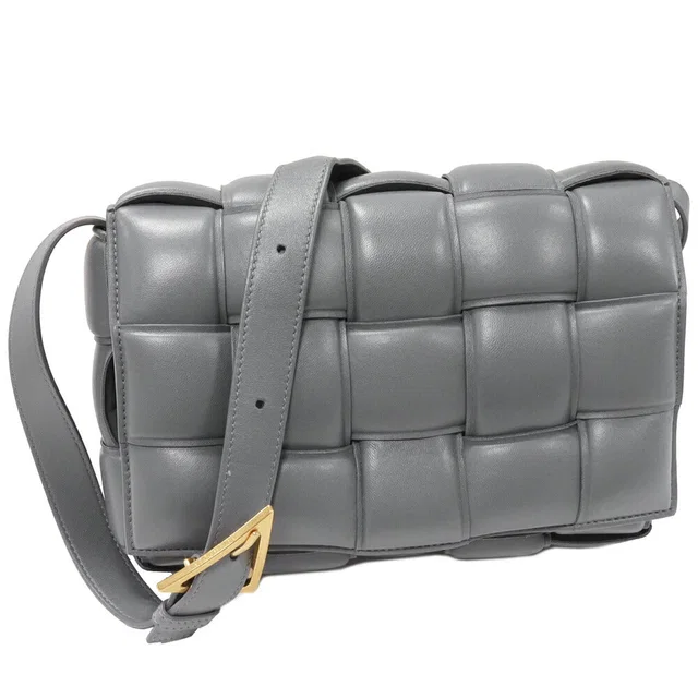 Bottega Veneta Lambskin Padded Cassette Shoulder Bag 717506 in Lambskin from LuxUness