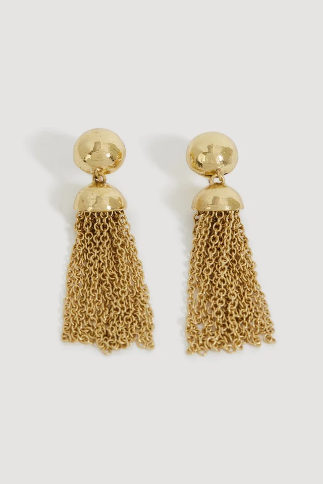 AJE Arlith Drop Tassle Stud in Metallic from Aje, photo 1 of 1