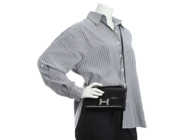 Hermès Black Box Calfskin Constance To Go in Black Calfskin from Ann's Fabulous Finds, photo 10 of 10