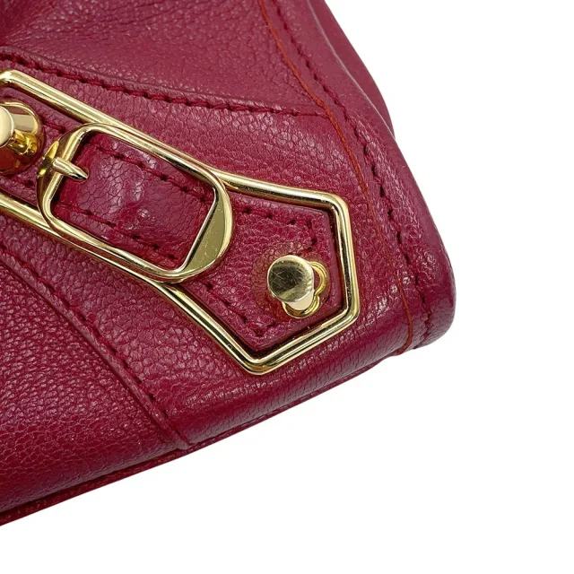 Balenciaga Classic Metallic Edge City 2WAY Handbag New Griotte390160 Leather Size Mini in Leather from GALLERY RARE, photo 13 of 18