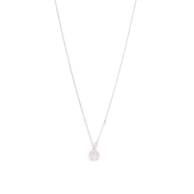 Hermès Medium Model Ex Libris Long Necklace in Silver from Blue Spinach