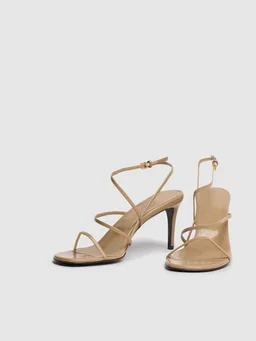 Khaite Ankle Strap Sandals in 100% Lamb, photo 3 of 5 from LUISAVIAROMA