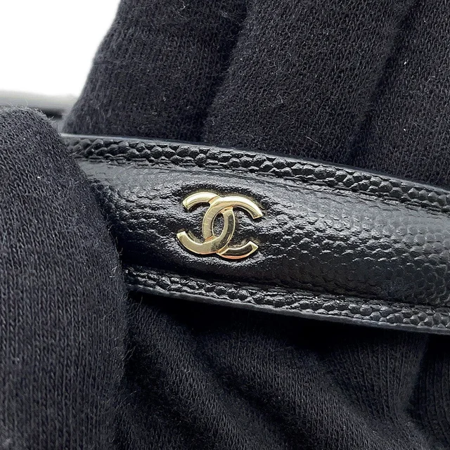 Chanel Matelasse ChainClutch Back BlackAP4438 Caviar Leather in Caviar leather from GALLERY RARE, photo 13 of 15