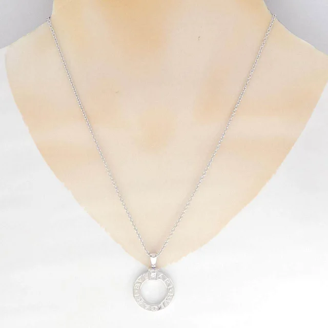 Bvlgari 750 White Gold Diamond Necklace in White from LuxUness, photo 2 of 2