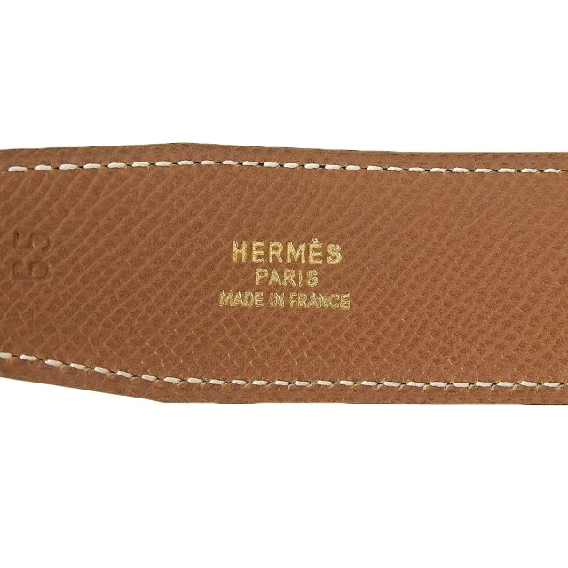 Hermès 1996 Constance Belt, Black in Black Box leather from VINTAGE QOO TOKYO, photo 6 of 8