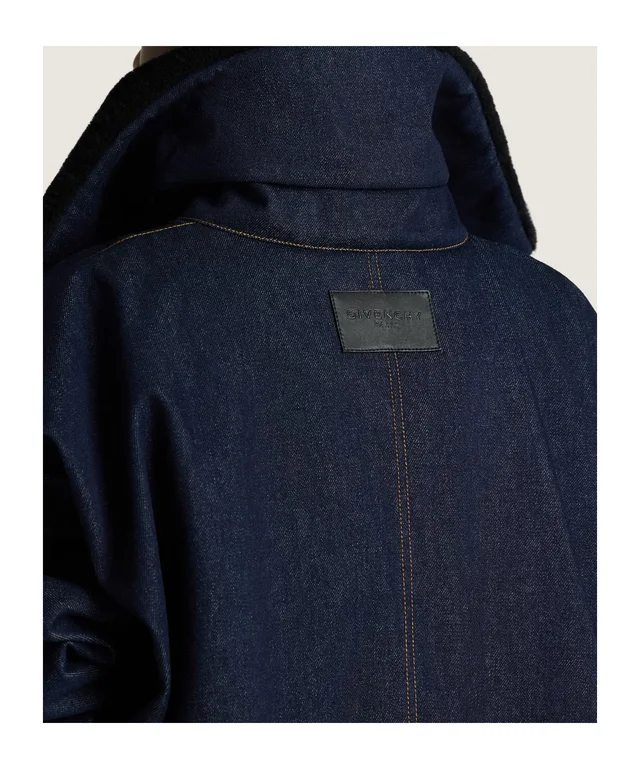 Givenchy Shearling Collar Zip-Up Denim Jacket, photo 9 of 9 from SENSER