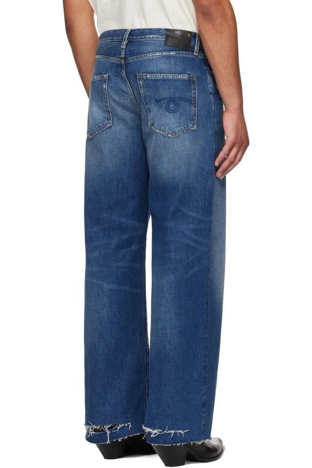 R13 Blue D'Arcy Loose Jeans, photo 3 of 4 from SSENSE