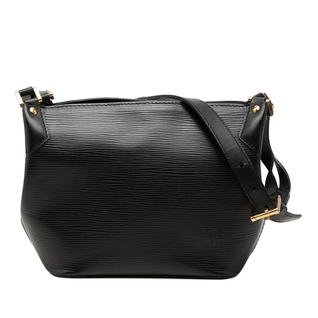Black Louis Vuitton Epi Mandara PM Shoulder Bag in Black Leather from Designer Revival, photo 1 of 1