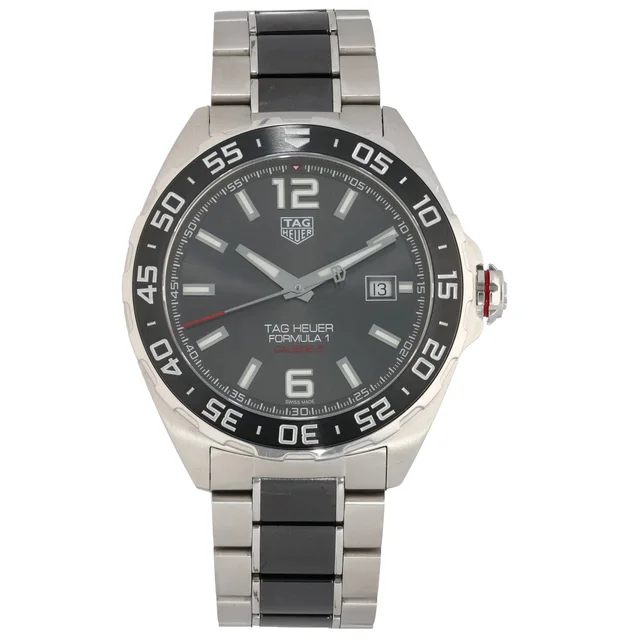 TAG Heuer Formula 1 WAZ2011 43mm Stainless Steel Watch in Ceramic from H&T