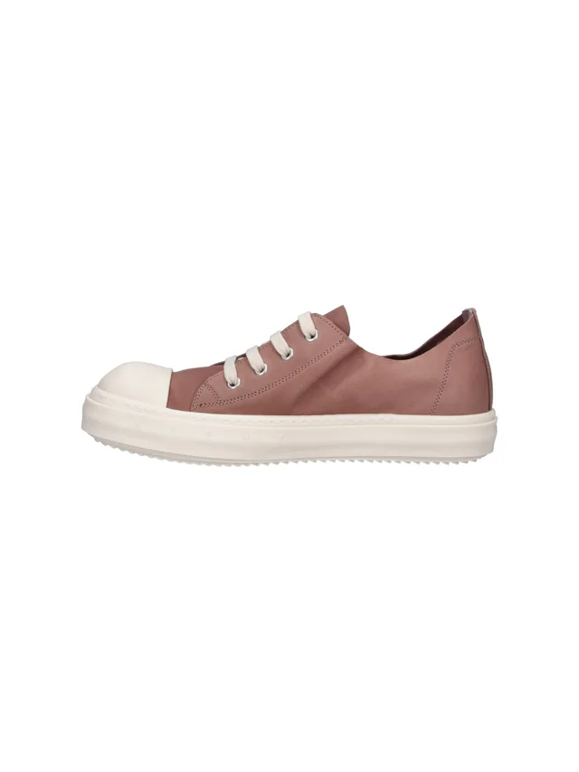 Rick Owens eyelet-detail leather sneakers, photo 3 of 5 from SENSER