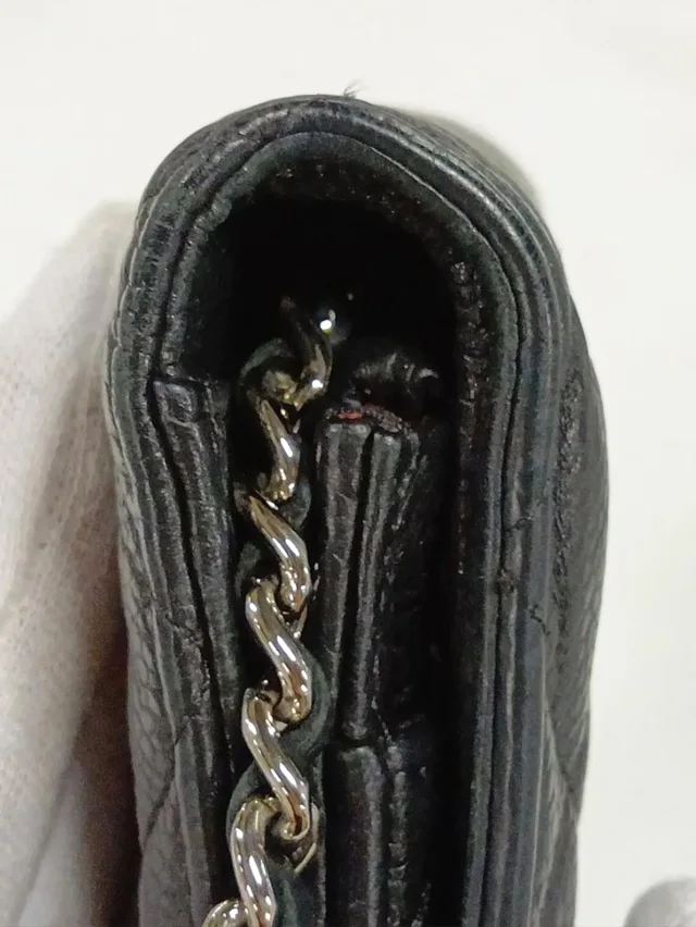 Chanel Black 2013 caviar quilted Wallet on Chain in Black Caviar leather from Sign of the Times, photo 9 of 14