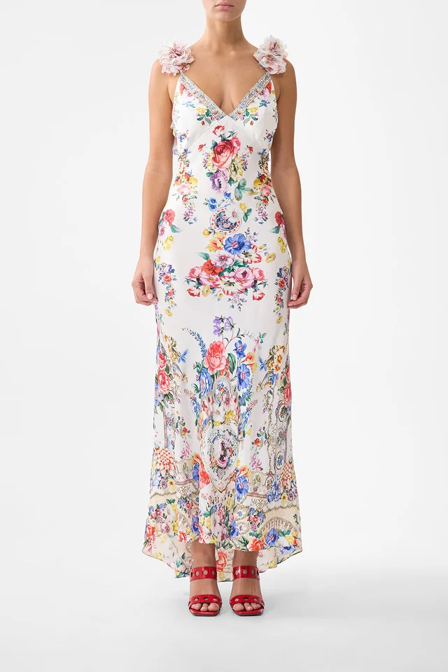 Camilla eBoutique V NECK BIAS SLIP DRESS WITH BACK FRILL I LEFT MY HEART IN GRANADA from CAMILLA, photo 1 of 1