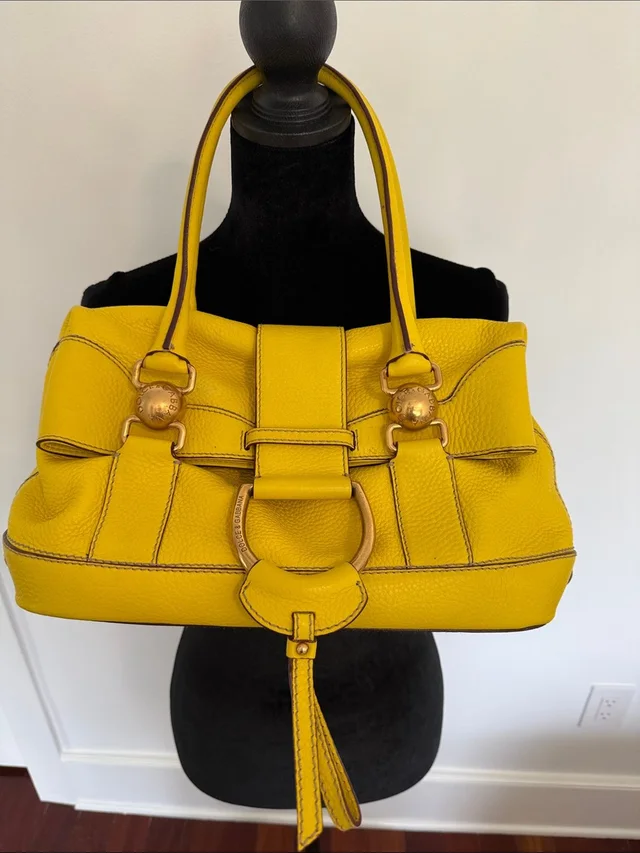 Dolce & Gabbana Vibrant Yellow Leather Shoulder Bag With Tassel in yellow Leather from Poshmark