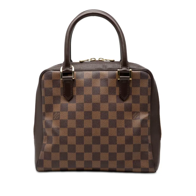 Brown Louis Vuitton Damier Ebene Brera Handbag in Brown Canvas from Designer Revival