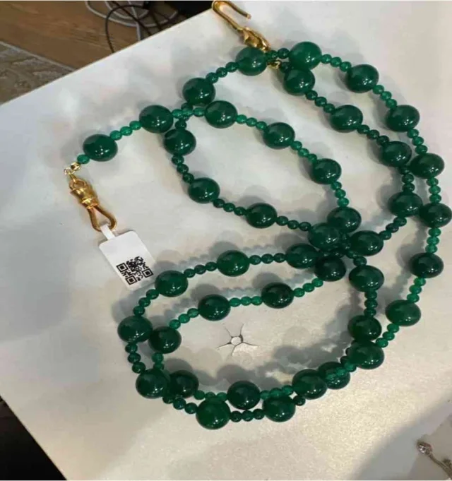 Chanel 1995 Green Glass Necklace in Green from Luxury Promise, photo 1 of 1