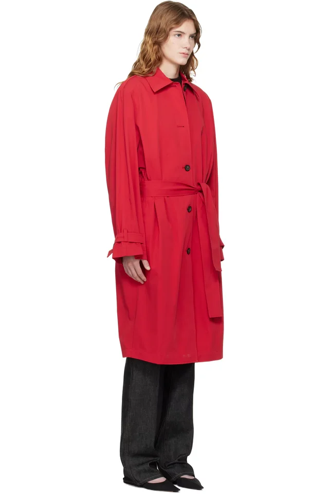 TOTEME Red Light Spring Trench Coat, photo 2 of 4 from SSENSE