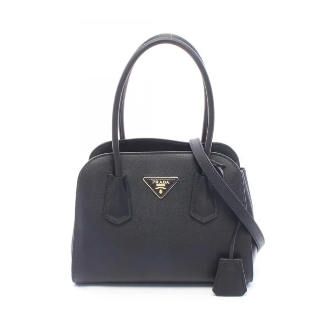 Prada Handbag Leather Black in Black Leather from The Reluxe