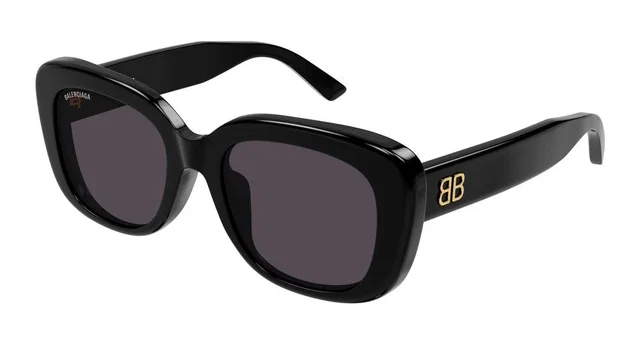 Balenciaga Bb0295sk Square Acetate Sunglasses — Black in Black from HEWI