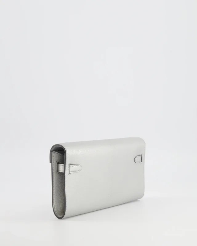 Hermès Kelly To Go Bag in Silver Goatskin from Sellier, photo 8 of 21