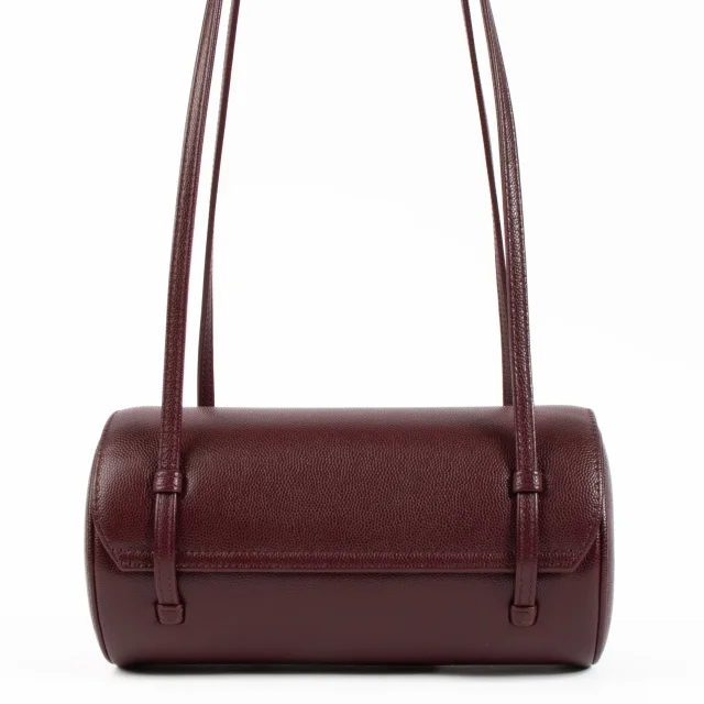 Chanel 26P Burgundy Caviar Preppy Coco Small Bowling Bag in Burgundy Caviar leather from Labellov, photo 5 of 7
