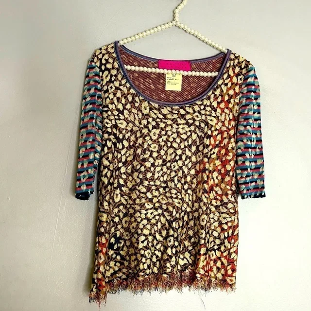 Christian Lacroix Vintage Paris Mixed Print Shirt Sleeve T-Shirt Large in neutral|pink|brown from Poshmark