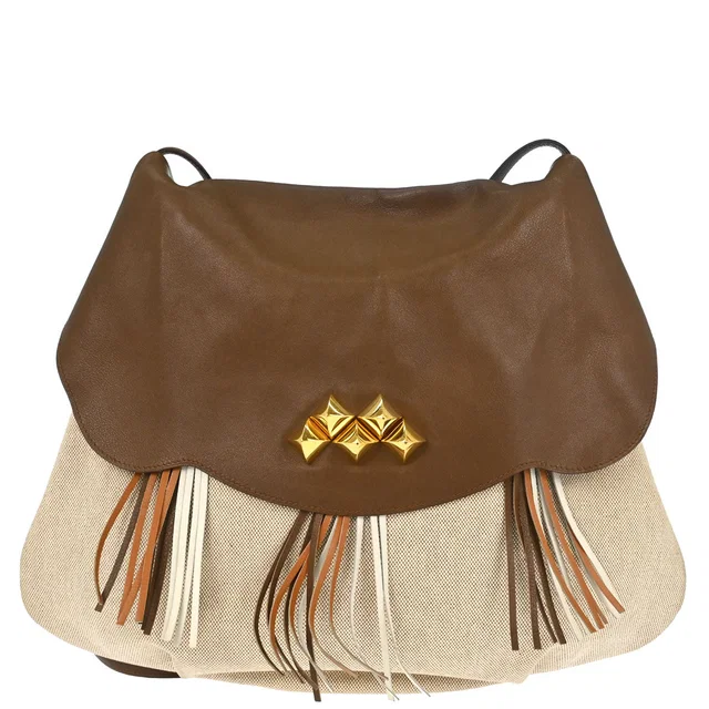Hermès Gold Brown Toile H Box Calf Barenia Shoulder Bag in Brown Box leather from AMORE Vintage Tokyo