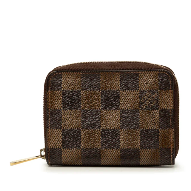 Brown Louis Vuitton Damier Ebene Zippy Coin Purse in Brown Canvas from Designer Revival, photo 1 of 1