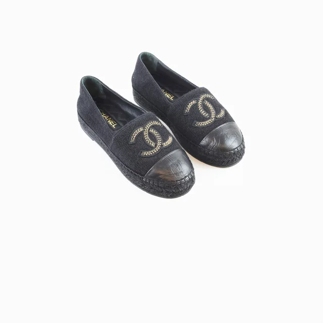 Chanel Espadrille Black Size 40 in Black from The Purse Affair