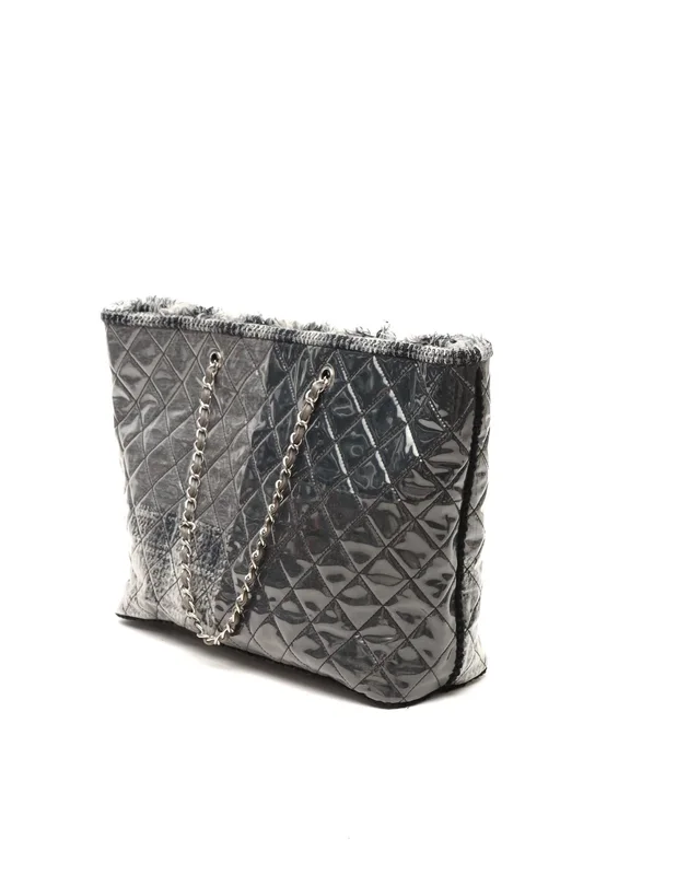 Chanel Funny Tweed Patchwork Shopping Tote Bag in Tweed from A Retro Tale, photo 2 of 11