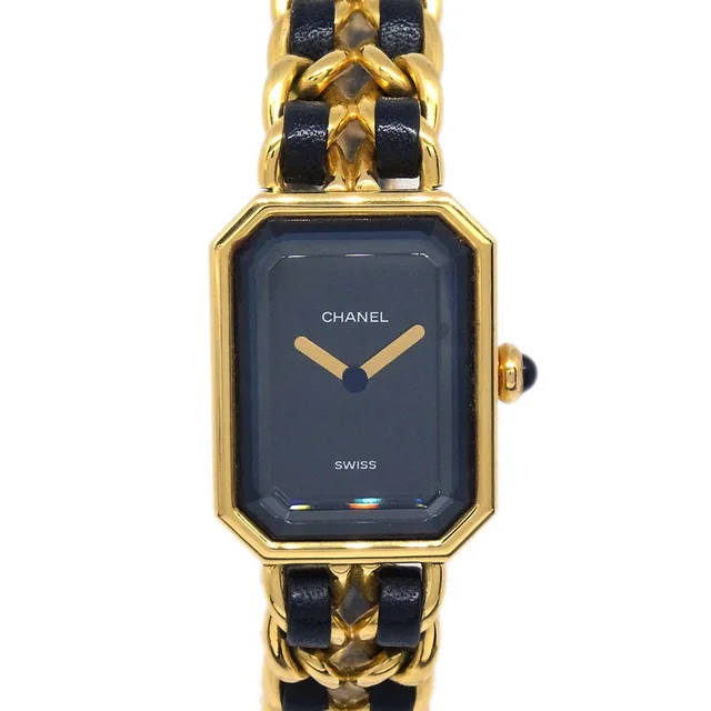 Chanel Premiere Watch Gold #L in Gold Leather from AMORE Vintage Tokyo