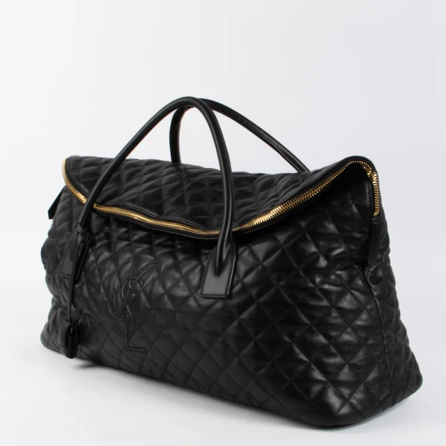 Saint Laurent ES Giant Quilted Travel Bag in Black Leather from Labellov, photo 3 of 6