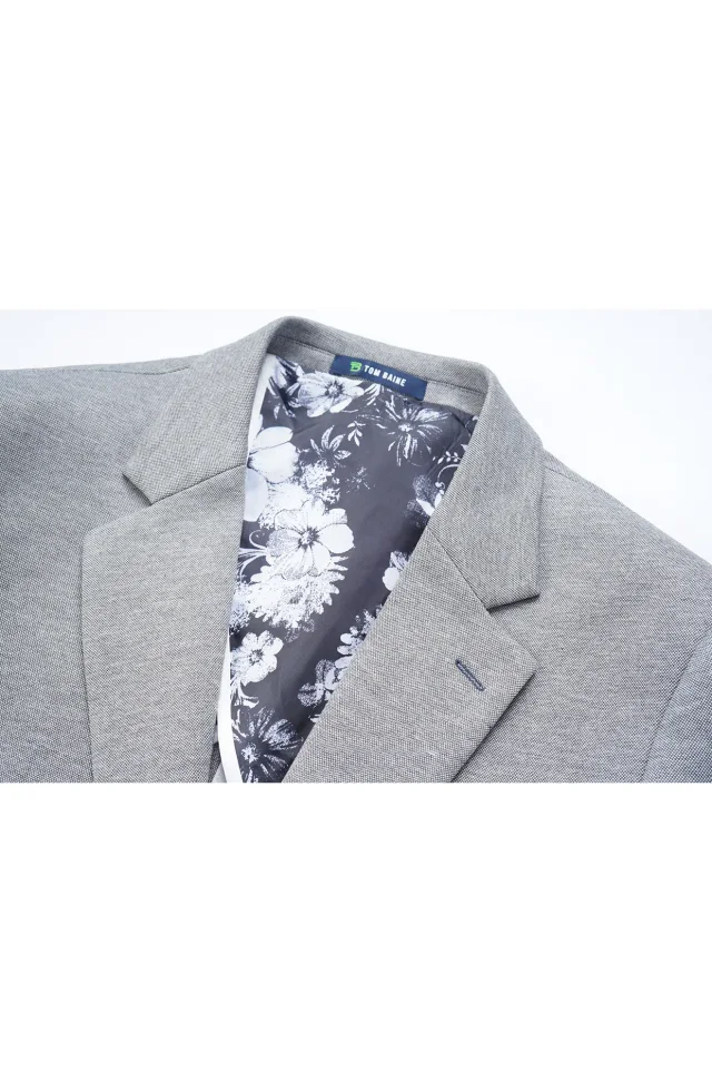 TOM BAINE Notch Collar Two Button 4-Way Stretch Jacket in Metallic, photo 5 of 6 from Nordstrom Rack