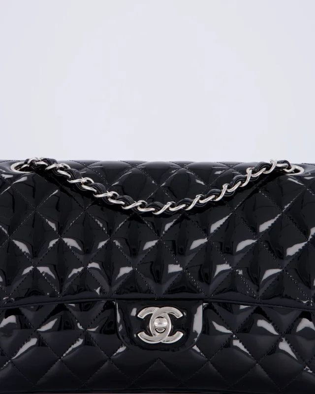 Chanel Medium Double Flap Bag in Black Patent leather from Sellier, photo 13 of 18