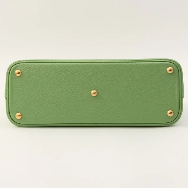 Hermès 2020 Bolide 27 Vert Criquet in Green Epsom leather from VINTAGE QOO TOKYO, photo 11 of 12
