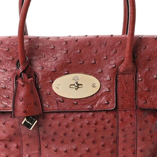 Mulberry Bayswater Black Forest in Black Ostrich from FASHIONPHILE, photo 7 of 9
