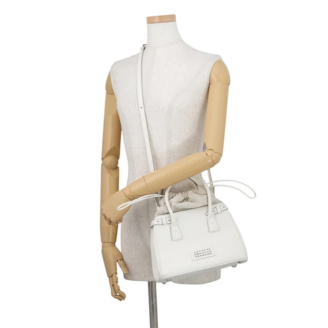 Maison Margiela 5AC Drawstring Bag WhiteSB3WD0005P4348H0157 Leather Canvas Size Mini in Canvas from GALLERY RARE, photo 2 of 2