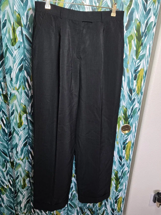 Escada Pinstripe Women's Trousers in black from Poshmark