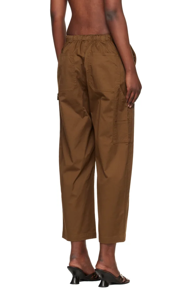 rag & bone Tan Jolie Carpenter Lounge Pants, photo 3 of 4 from SSENSE
