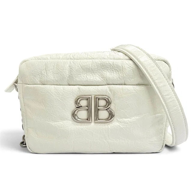Balenciaga Monaco Arena Calfskin Shoulder Bag in Calfskin from LuxUness