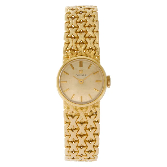 Omega Vintage 17mm 7173 in Yellow Gold from Gray And Sons