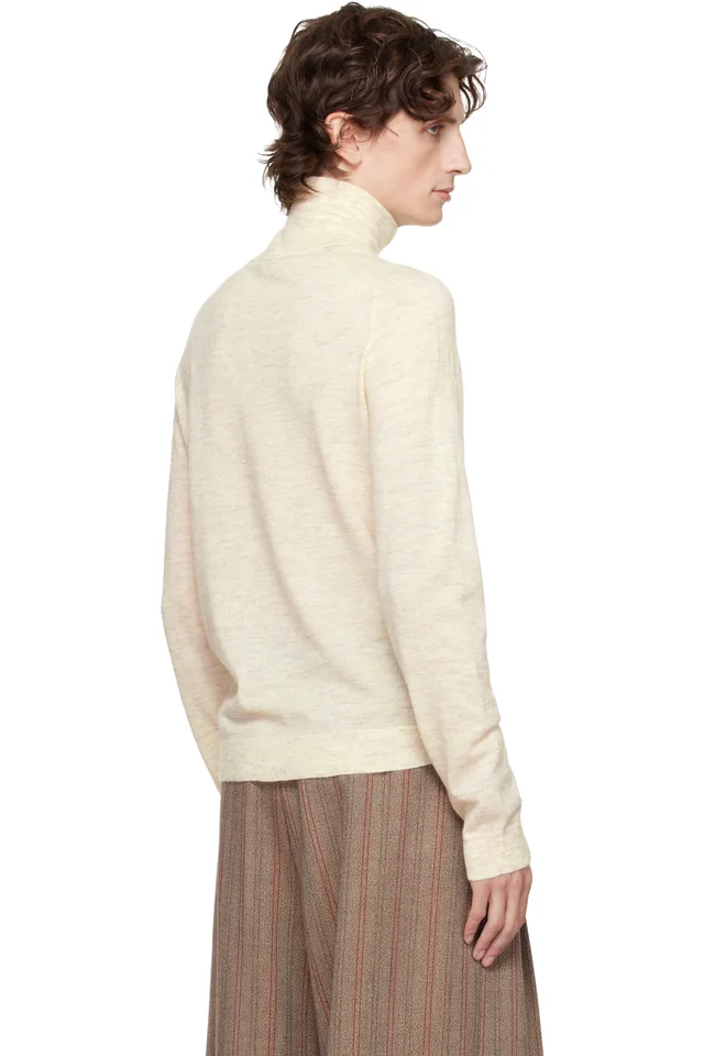 JW Anderson Off-White Logo Turtleneck, photo 3 of 4 from SSENSE