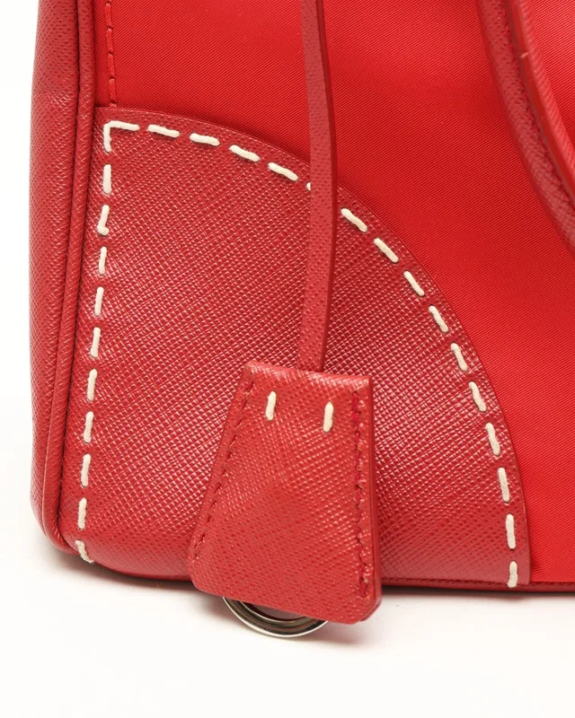 Prada Tessuto Saffiano Stitch Tote Bag in Saffiano leather from A Retro Tale, photo 6 of 9