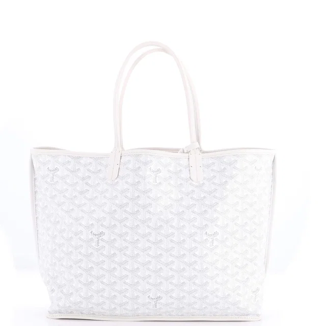 Goyard Anjou Reversible Tote Coated Canvas PM in white Coated canvas from Rebag