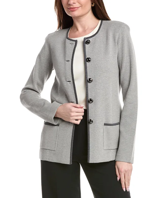 St. John Crewneck Spectator Jacket, image 1 of 1 from Rue La La