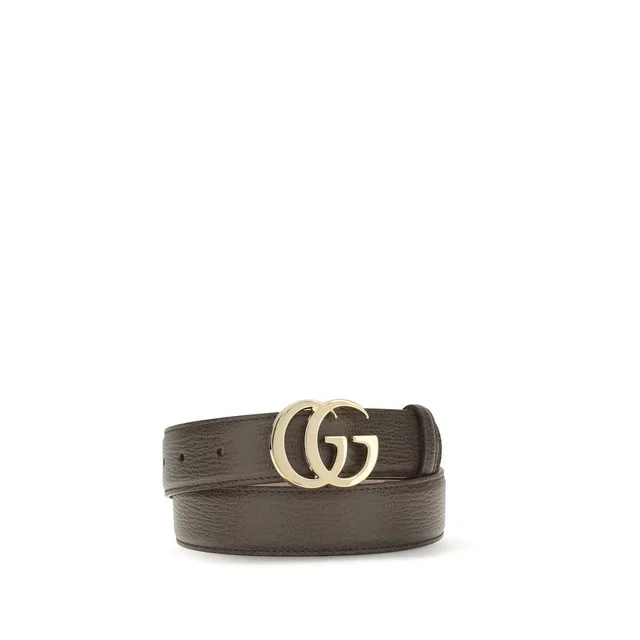 Gucci Brown Calf Leather Bos Taurus Regular Belt in Brown Calfskin from HEWI