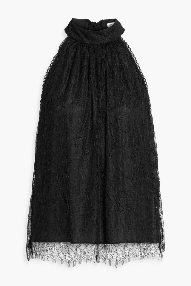 Alice + Olivia Maris Lace Tie-Back Sleeveless Top, photo 5 of 8 from THE OUTNET