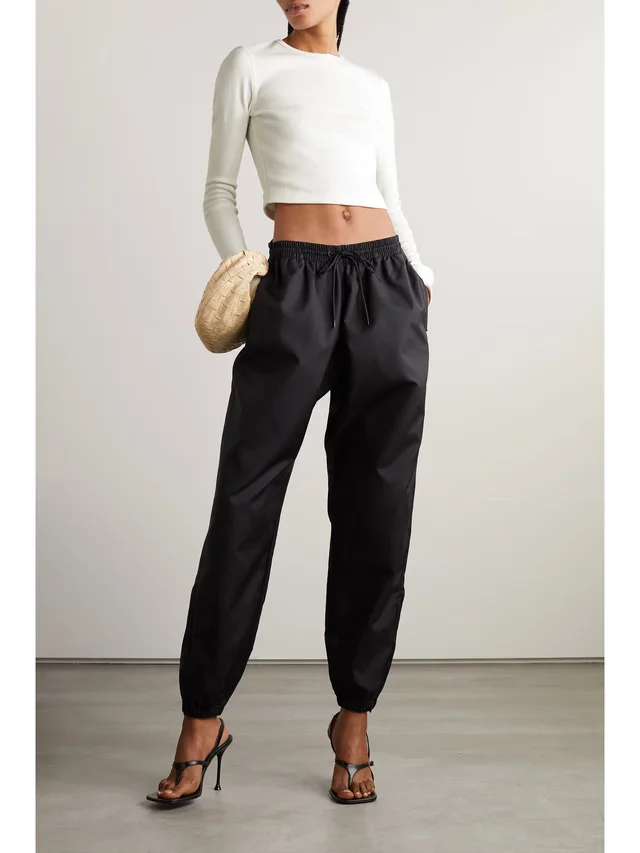 WARDROBE.NYC + Hailey Bieber cropped cotton-blend top in White, photo 2 of 2 from NET-A-PORTER (Canada)