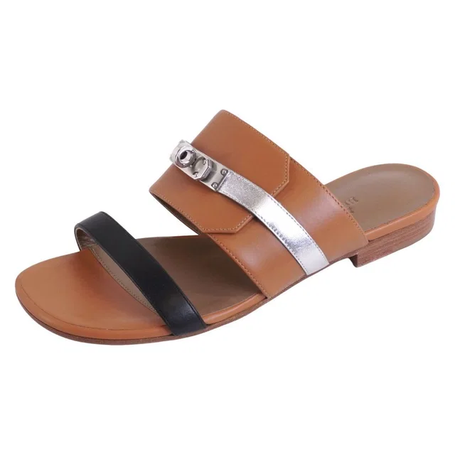 Hermès Sandals Avenue Kelly Les in Leather from The Reluxe