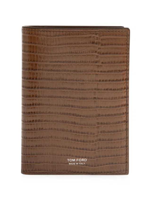 Tom Ford Crocodile Calf Leather Wallet — Brown & Cardholders in Brown Calfskin from HEWI