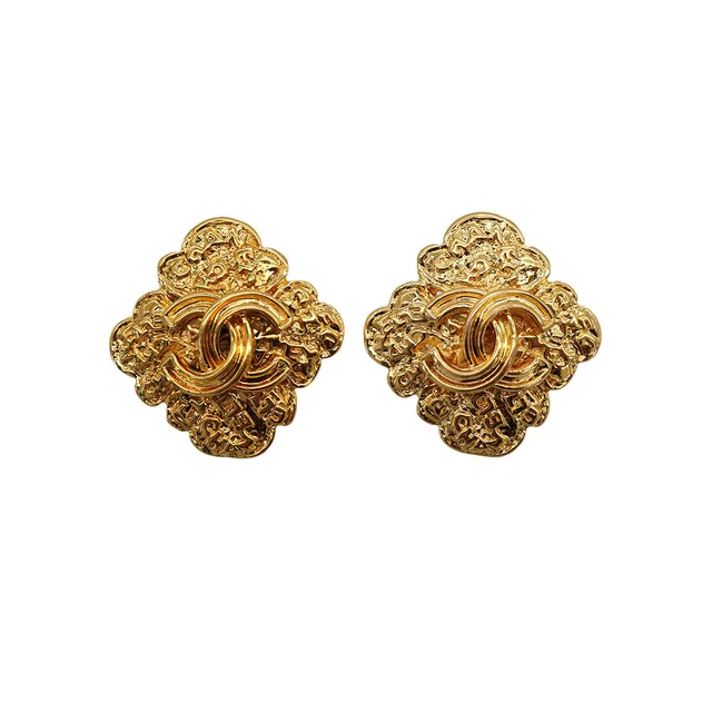 Chanel Vintage Earrings Cocomark Logo Accessory 95A from Luxury Promise